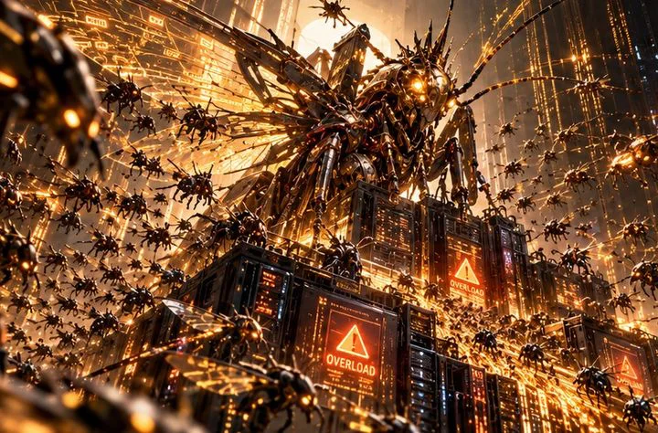 ディードス攻撃の敵「空を覆うイナゴの大群」のキービジュアル