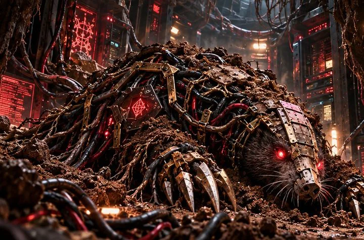 ルートキットの敵「地中深く潜るモグラ」のキービジュアル
